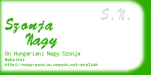 szonja nagy business card